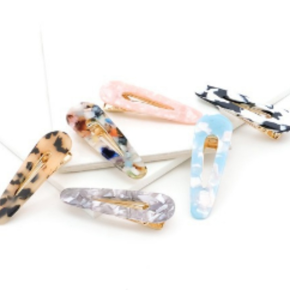 Classic Multi Tortoise Hair Clips PACK of 6